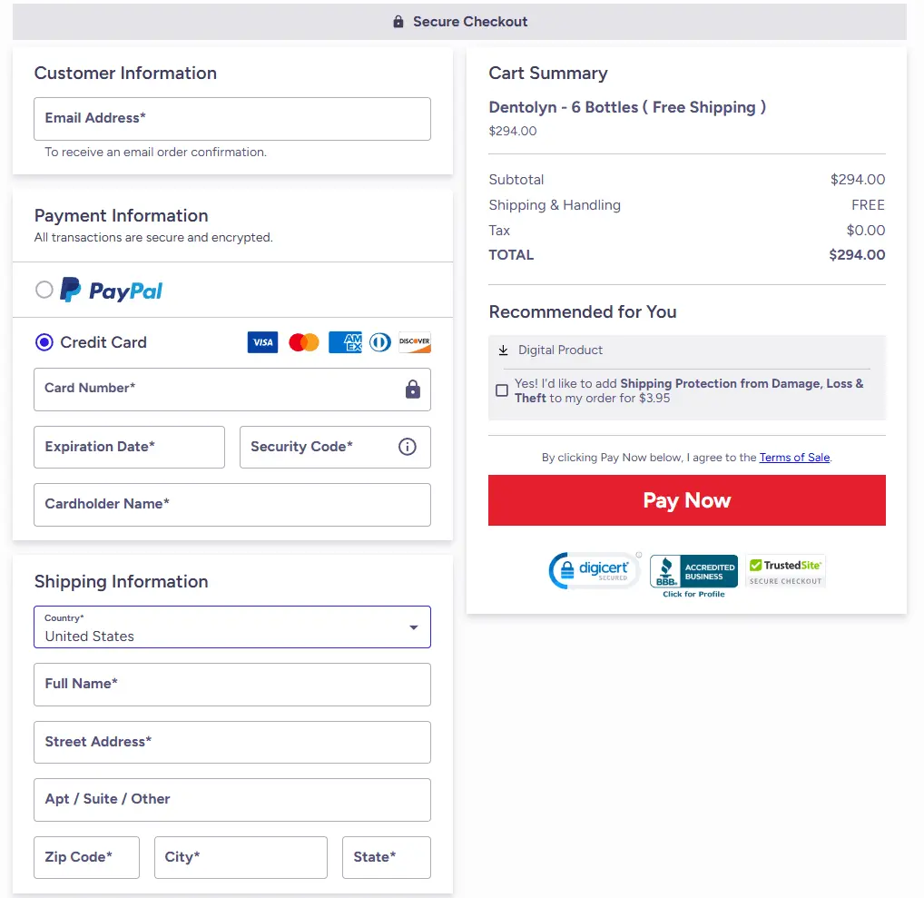Dentolyn-order-page